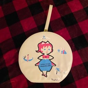 Vintage Ponytail Little Miss Traveler Round Train